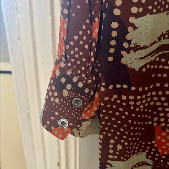 TOAST printed 3/4 sleeve blouse in size UK 4 / XS - Picture 4 of 5